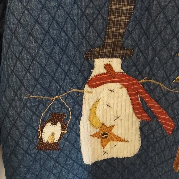 Haiks Denim Jacket Size L Christmas Vintage look. - Picture 13 of 14